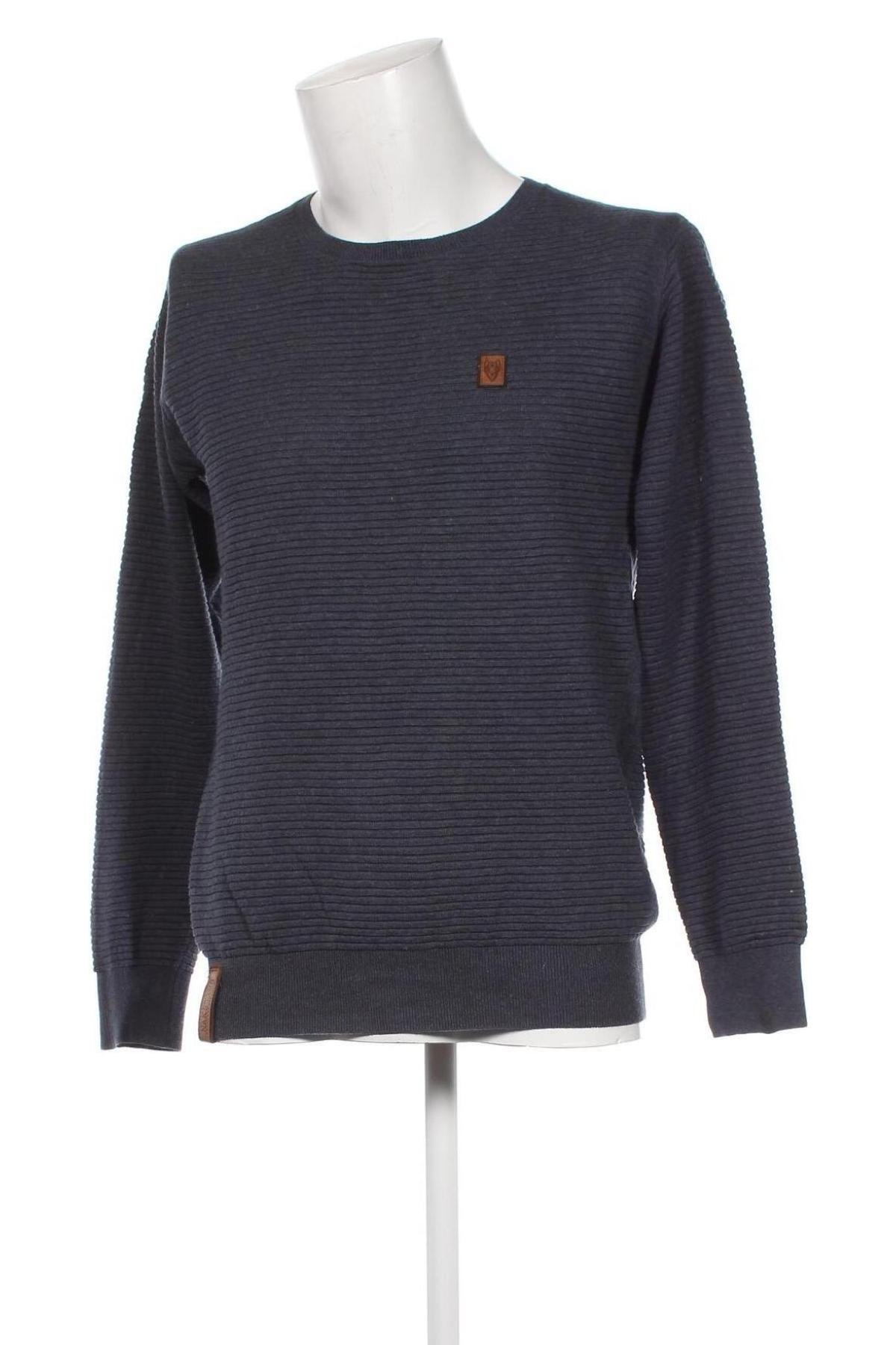 Мъжки пуловер Naketano, Размер L, Цвят Син, Цена 37,20 лв.