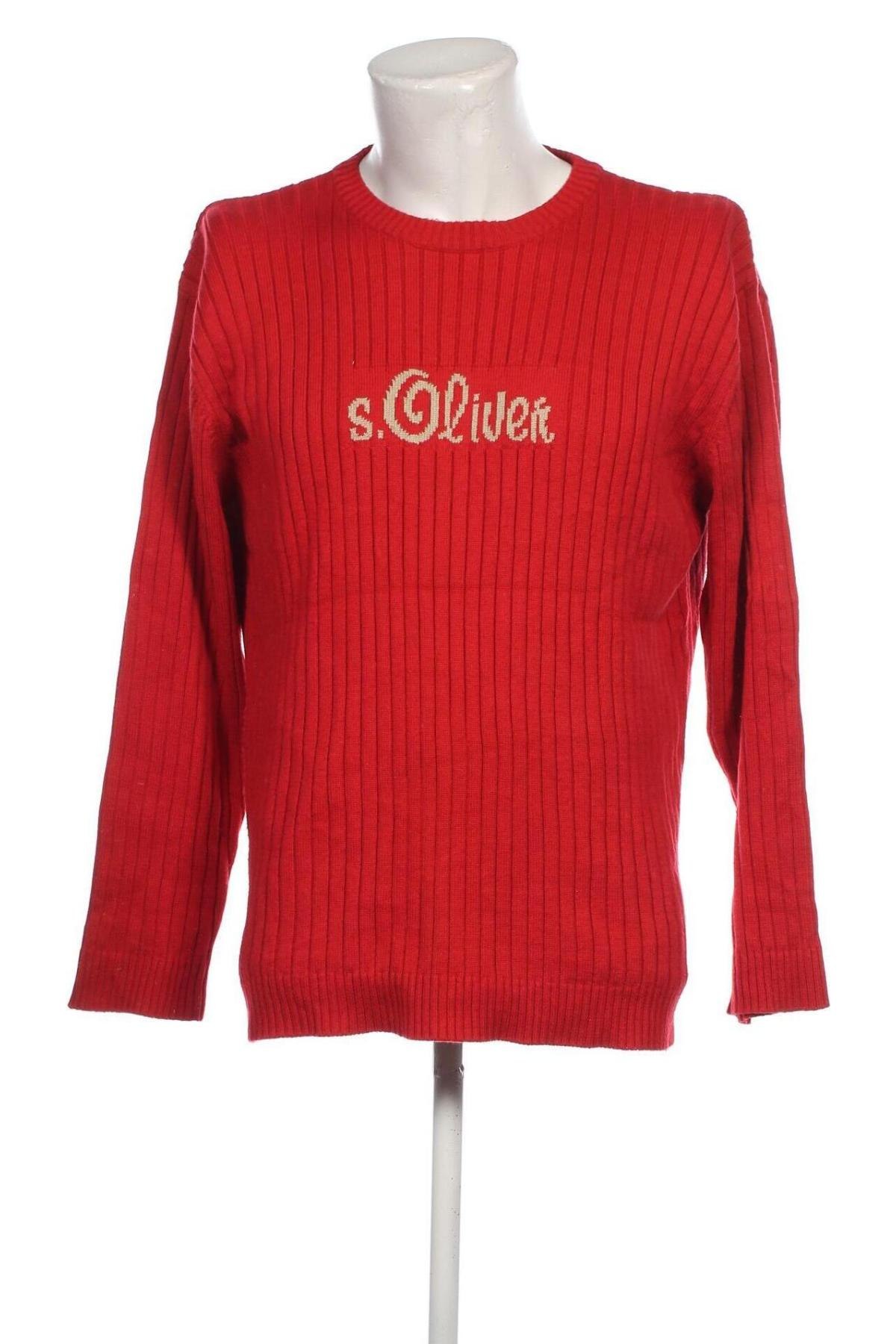 Herrenpullover S.Oliver, Größe XL, Farbe Rot, Preis 11,83 €