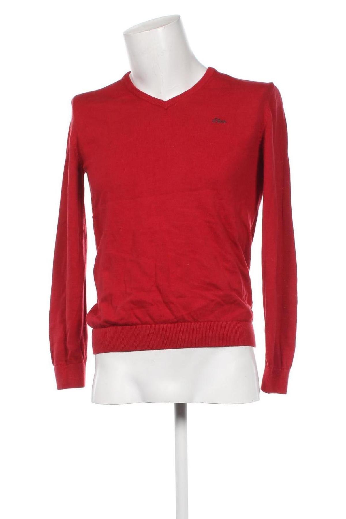 Мъжки пуловер S.Oliver, Размер S, Цвят Червен, Цена 16,32 лв.