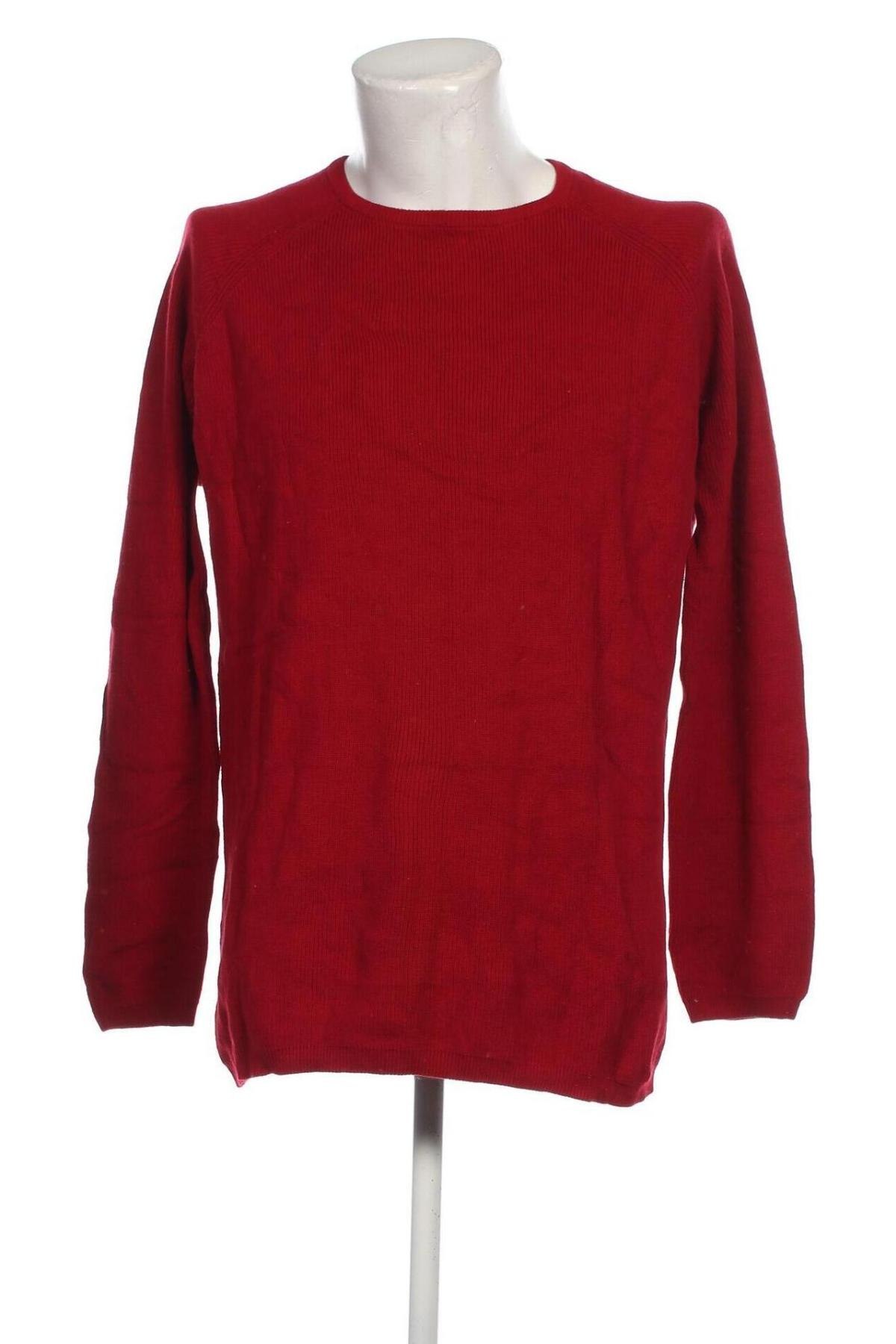 Мъжки пуловер Springfield, Размер XXL, Цвят Червен, Цена 17,00 лв.
