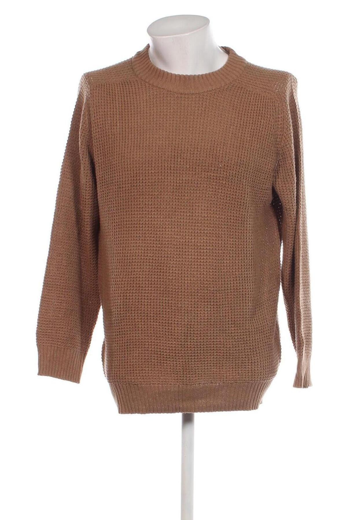 Męski sweter Straight Up, Rozmiar XXL, Kolor Brązowy, Cena 33,99 zł