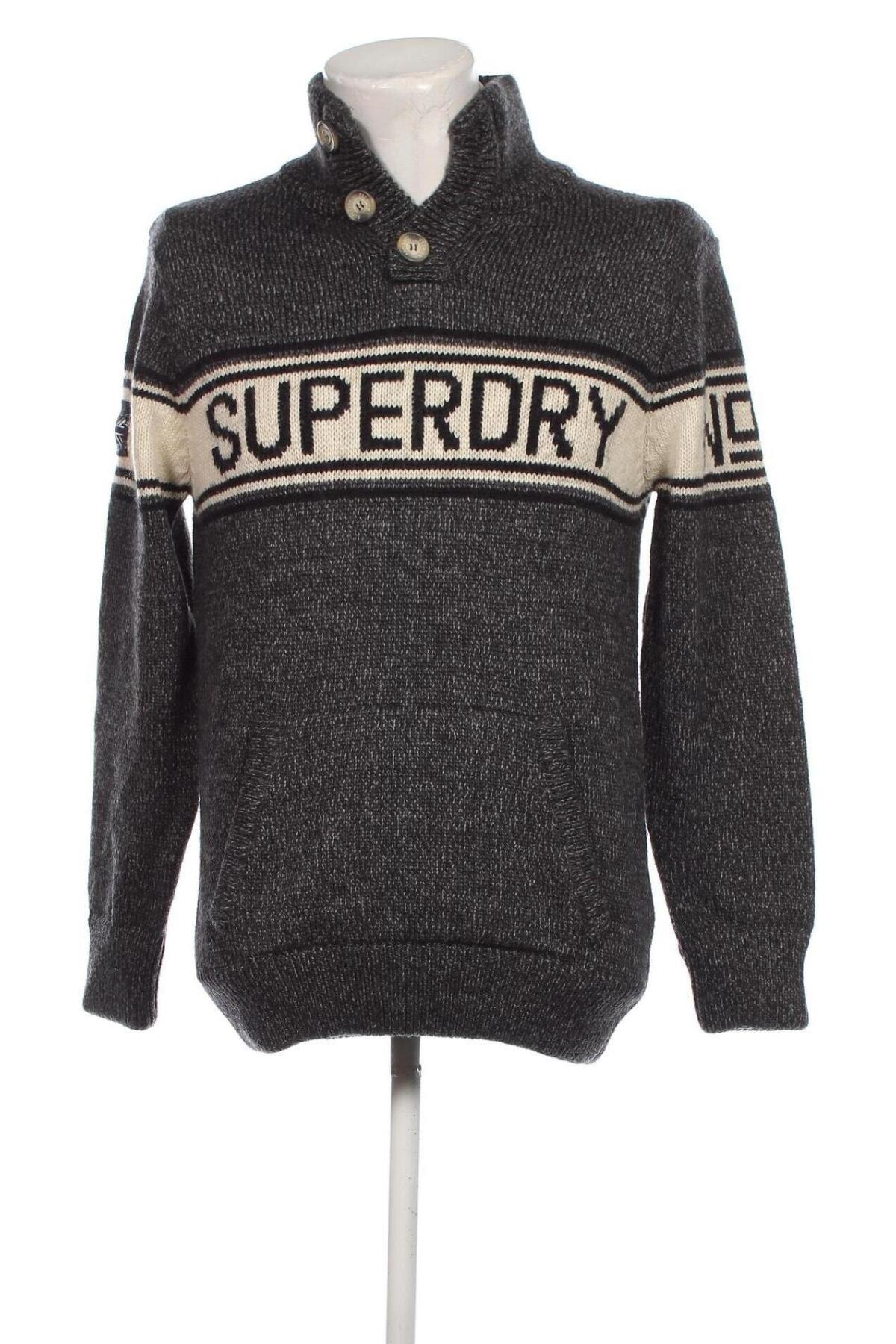 Pánsky sveter  Superdry, Veľkosť L, Farba Sivá, Cena  12,79 €