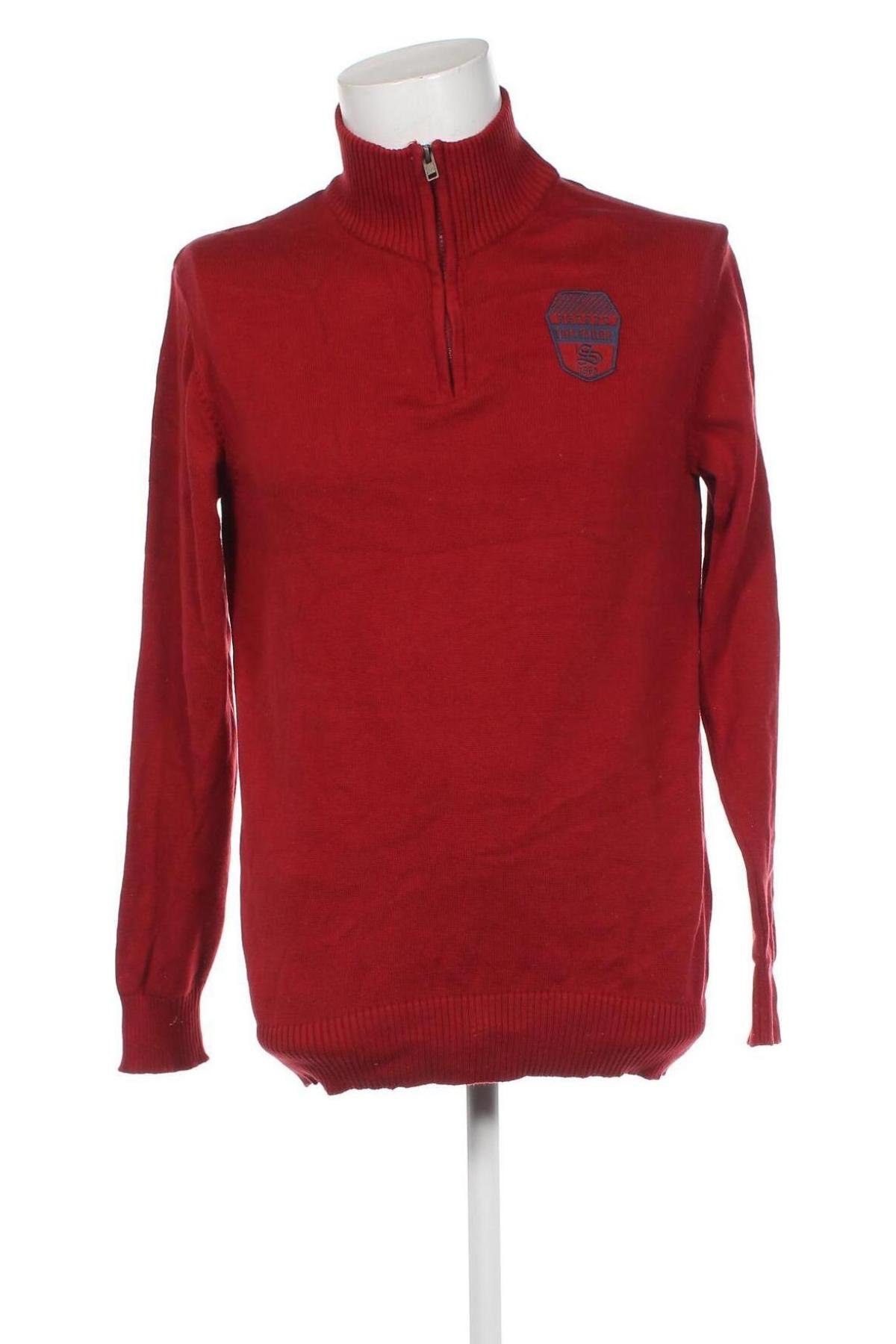 Herrenpullover Tom Tailor, Größe L, Farbe Rot, Preis € 5,49