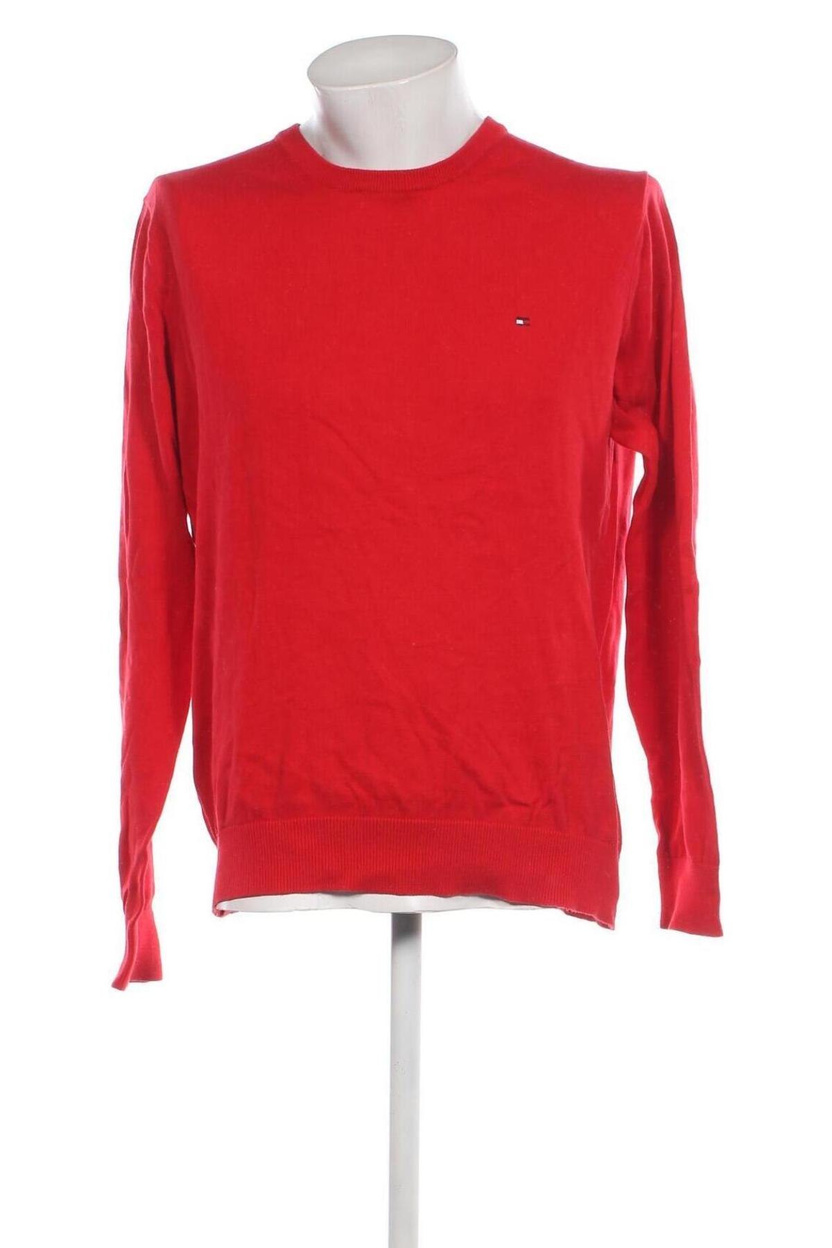 Herrenpullover Tommy Hilfiger, Größe XL, Farbe Rot, Preis 38,74 €