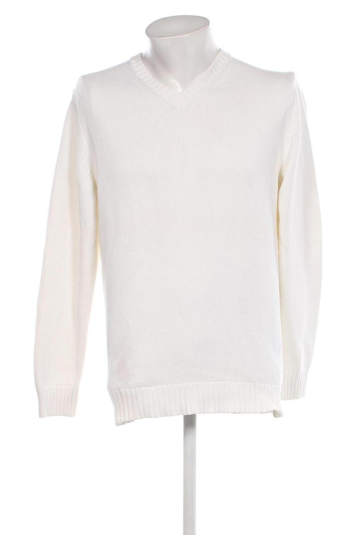 Herrenpullover Zara Man, Größe L, Farbe Weiß, Preis 9,86 €