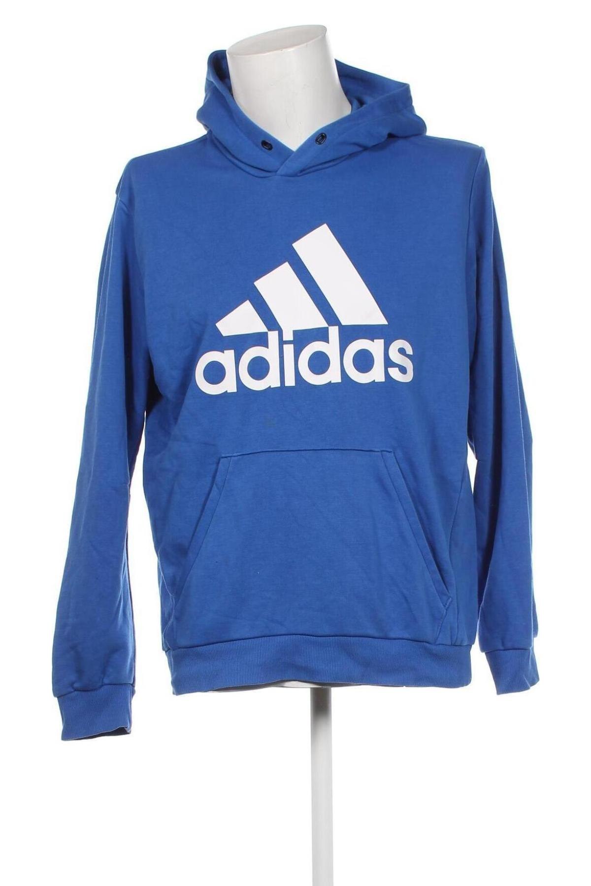 Herren Sweatshirt Adidas, Größe L, Farbe Blau, Preis 38,27 €