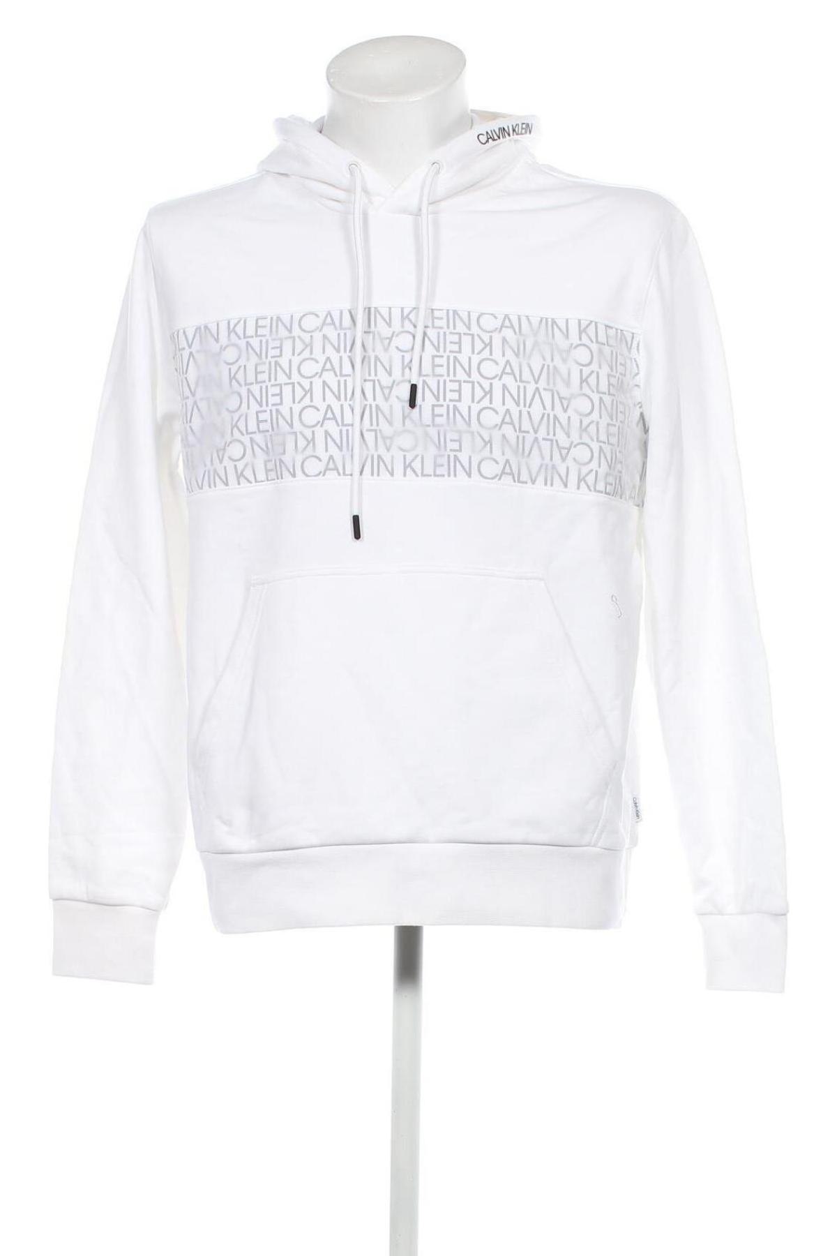 Ανδρικό φούτερ Calvin Klein, Μέγεθος L, Χρώμα Λευκό, Τιμή 84,23 €