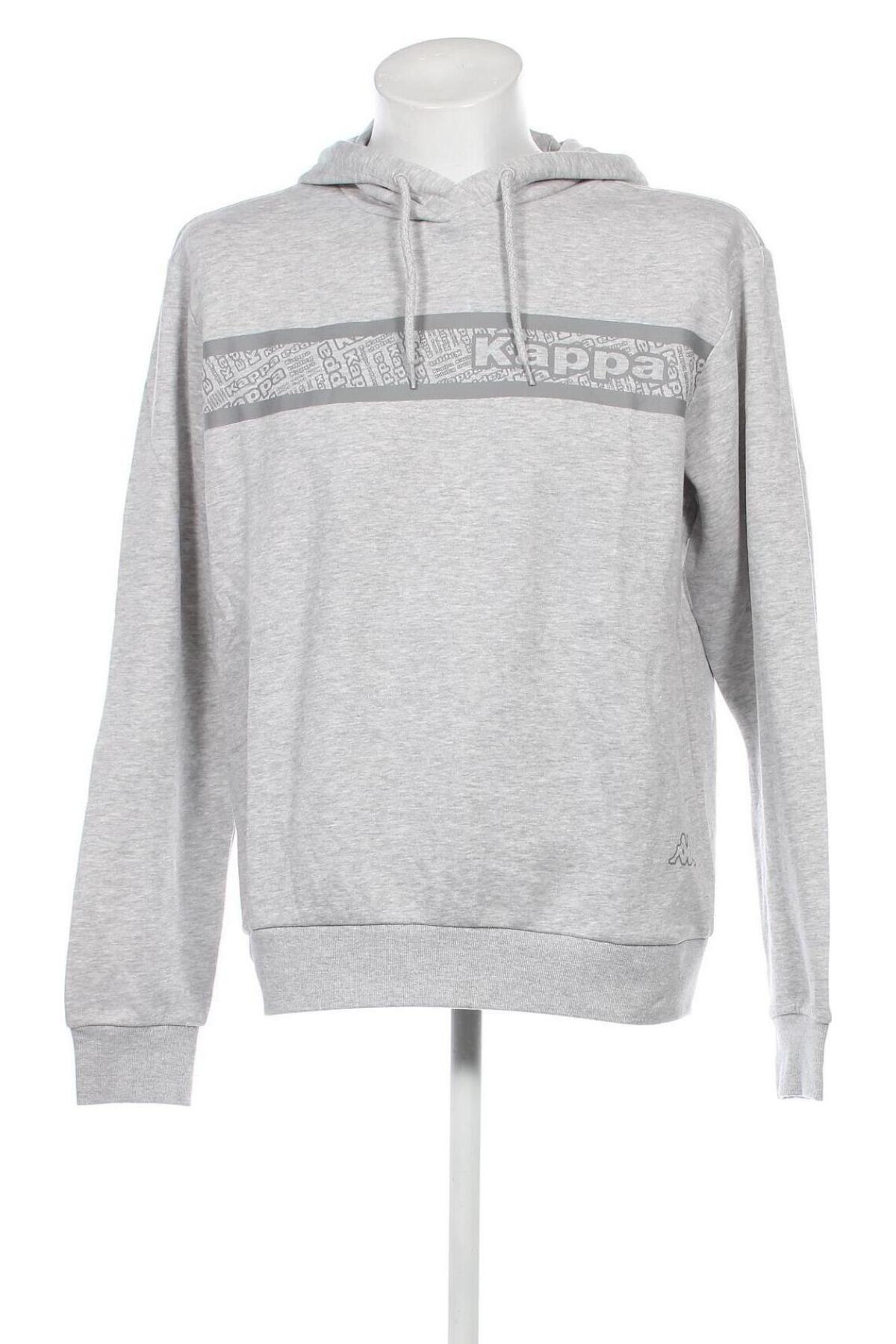 Herren Sweatshirt Kappa, Größe L, Farbe Grau, Preis € 47,94