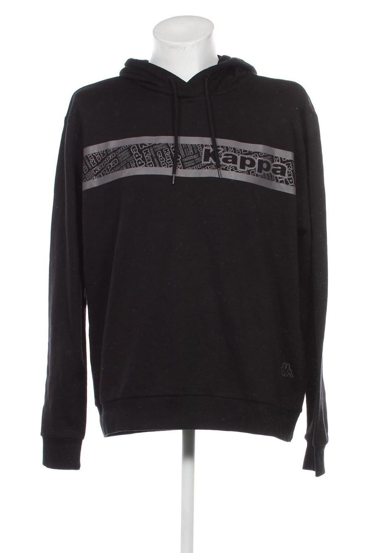 Herren Sweatshirt Kappa, Größe XXL, Farbe Schwarz, Preis € 47,94