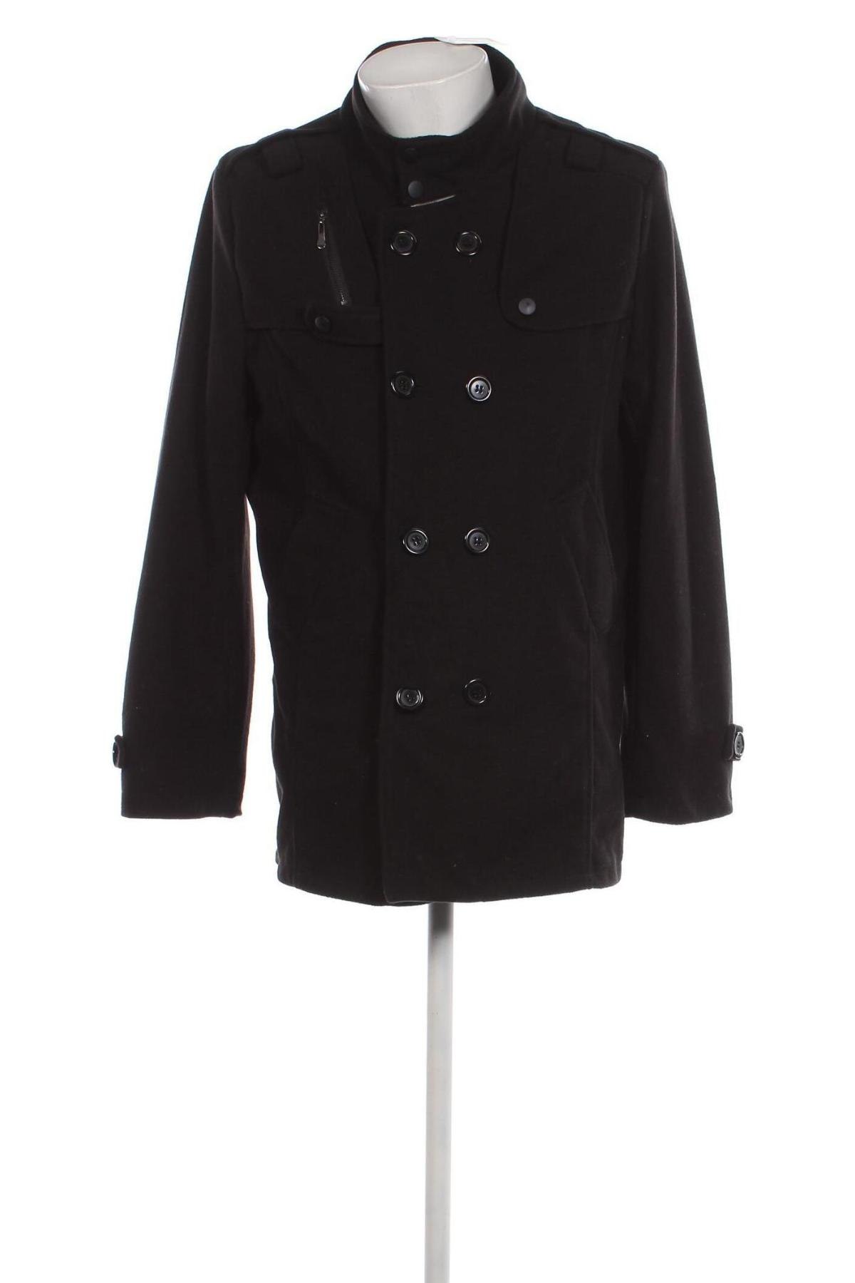 Мъжко палто, Размер L, Цвят Черен, Цена 50,29 лв.