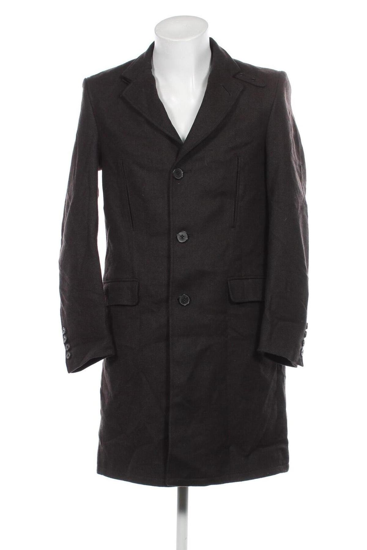Мъжко палто Zara Man, Размер M, Цвят Черен, Цена 34,00 лв.