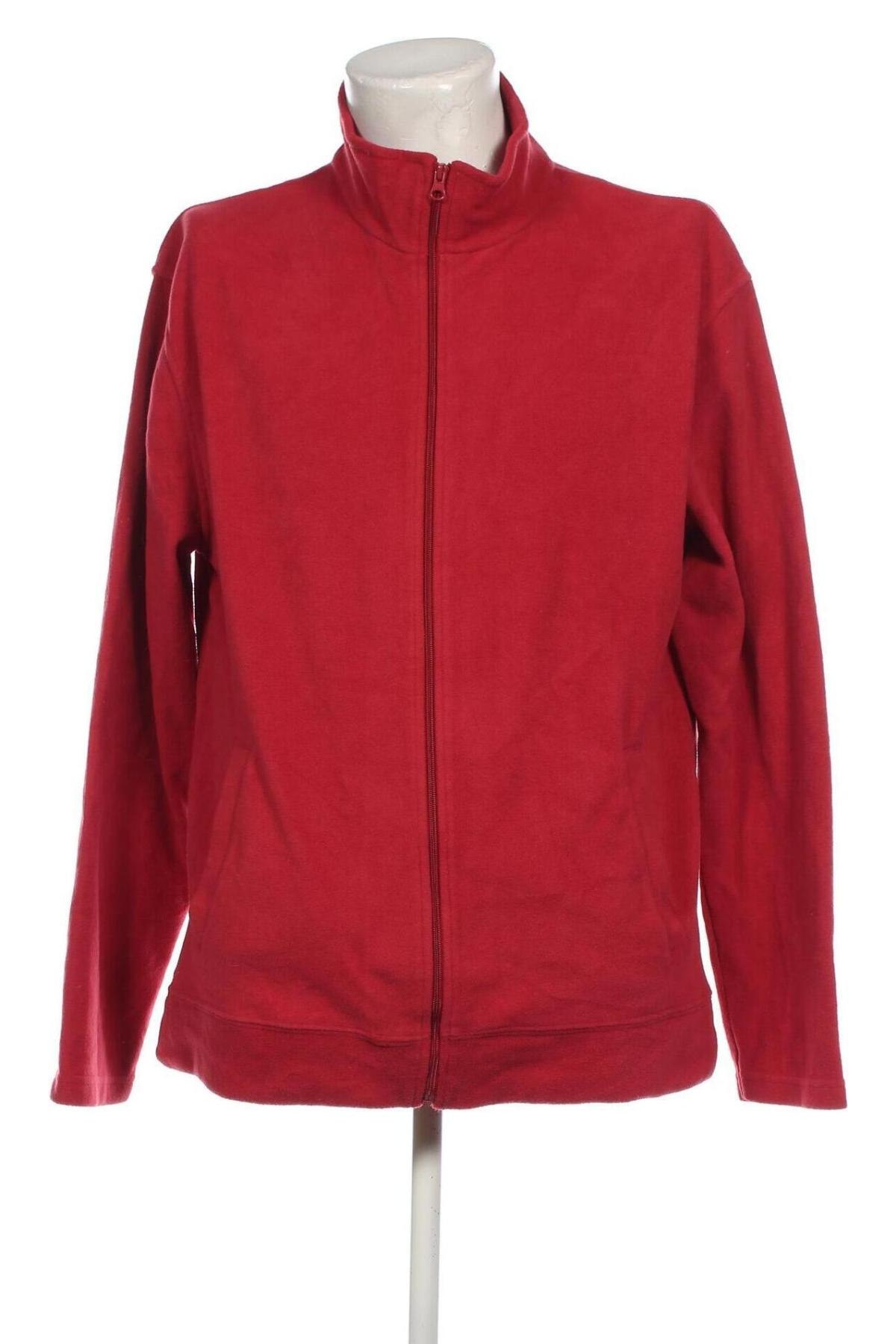 Ανδρική ζακέτα fleece Active, Μέγεθος XL, Χρώμα Κόκκινο, Τιμή 11,58 €