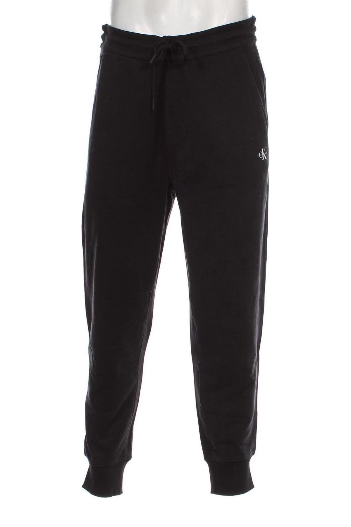 Pantaloni trening de bărbați Calvin Klein Jeans, Mărime XL, Culoare Negru, Preț 275,33 Lei