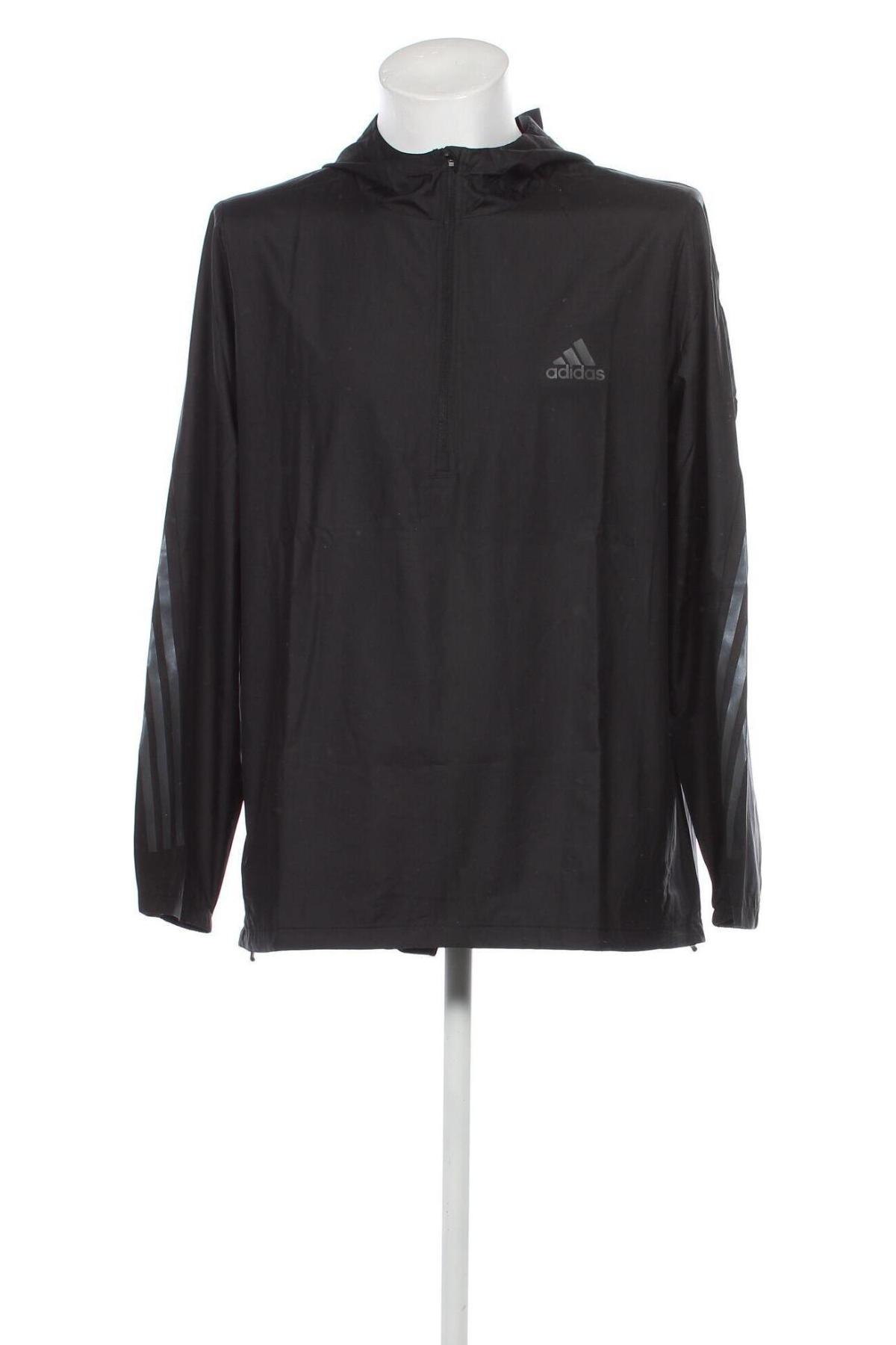 Ανδρικό μπουφάν Adidas, Μέγεθος L, Χρώμα Μαύρο, Τιμή 56,45 €
