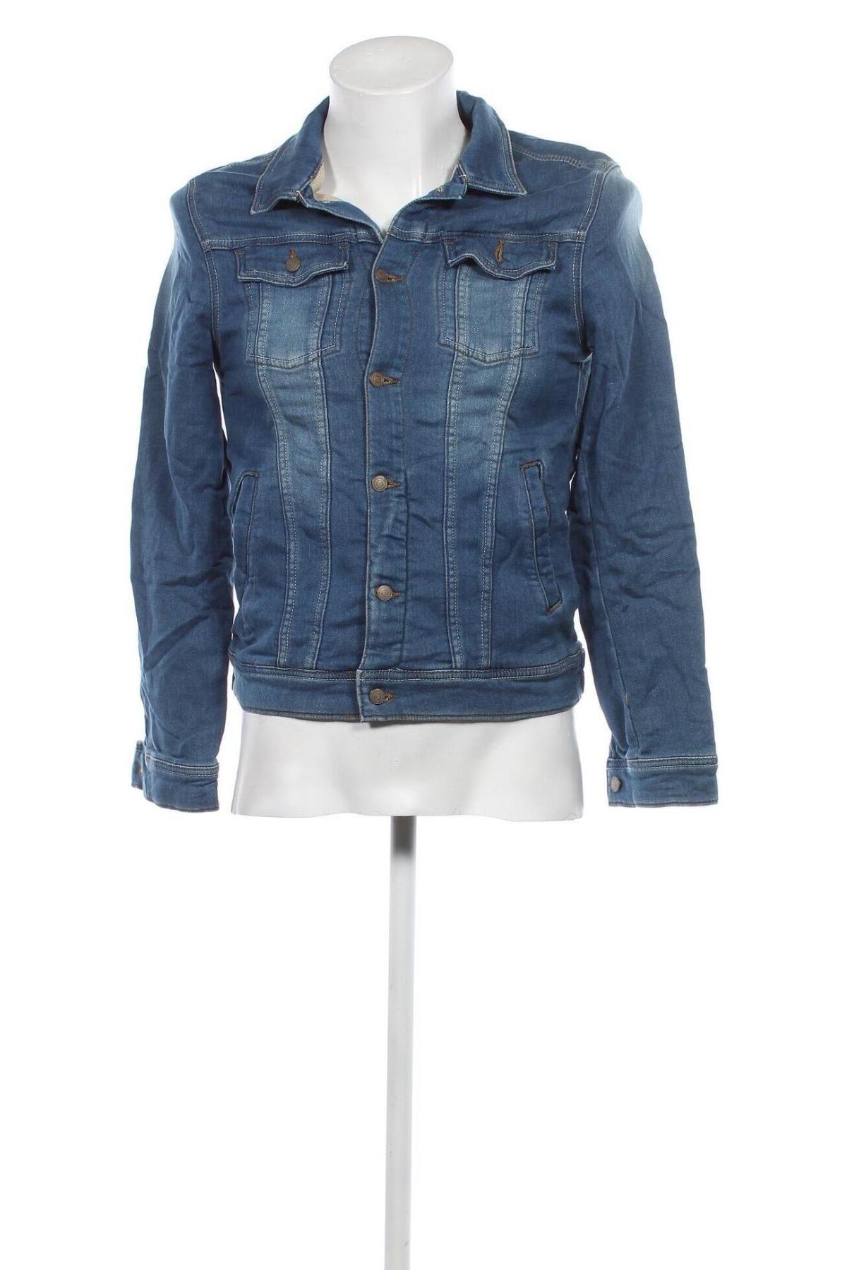 Herrenjacke Bershka, Größe M, Farbe Blau, Preis 10,86 €