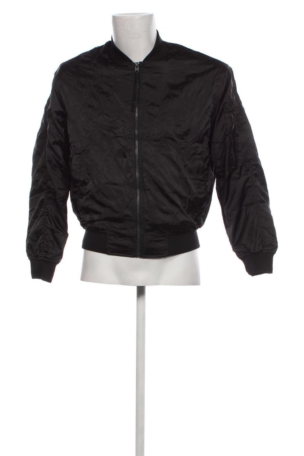 Ανδρικό μπουφάν Bershka, Μέγεθος XS, Χρώμα Μαύρο, Τιμή 7,42 €