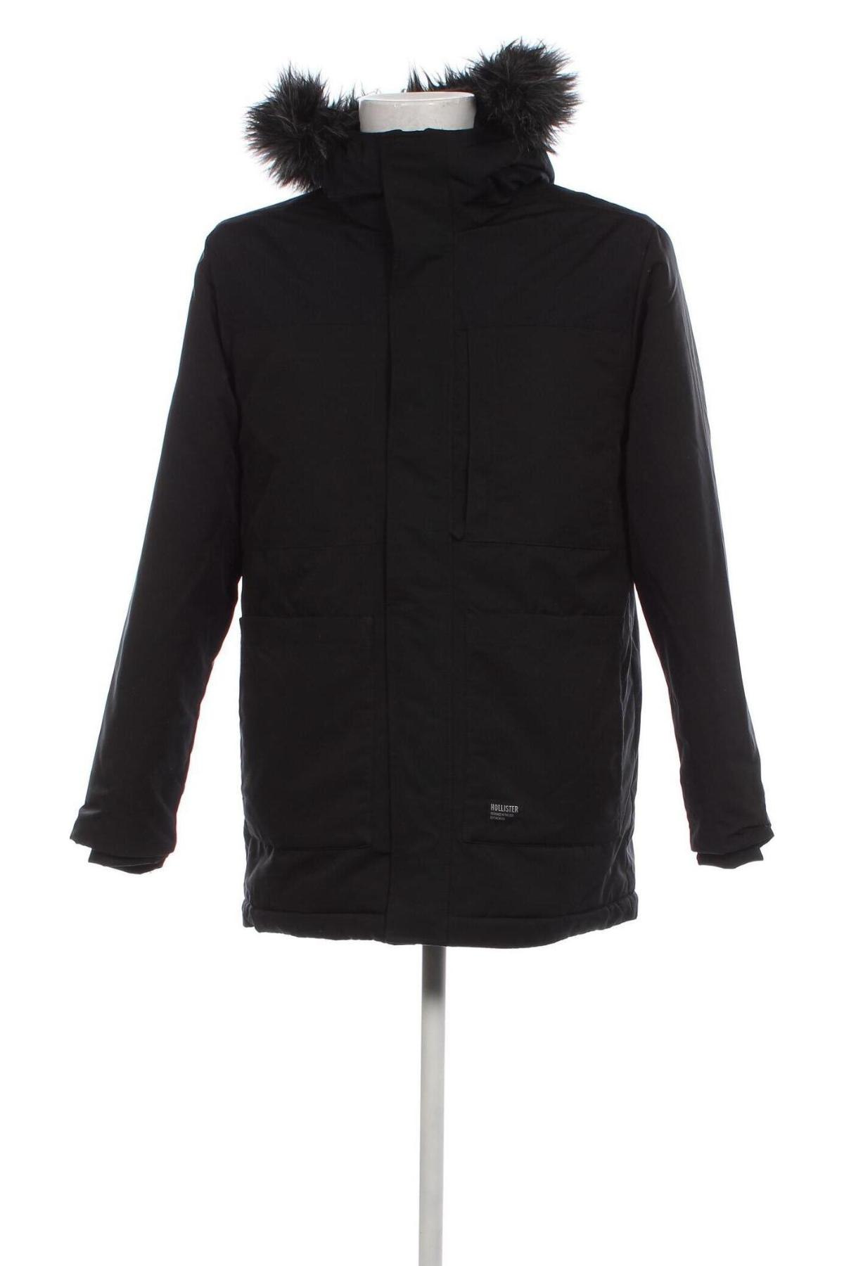 Herrenjacke Hollister, Größe M, Farbe Schwarz, Preis 54,28 €