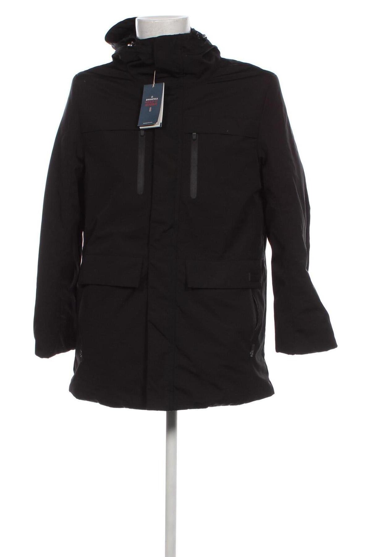 Herrenjacke Springfield, Größe M, Farbe Schwarz, Preis € 42,22