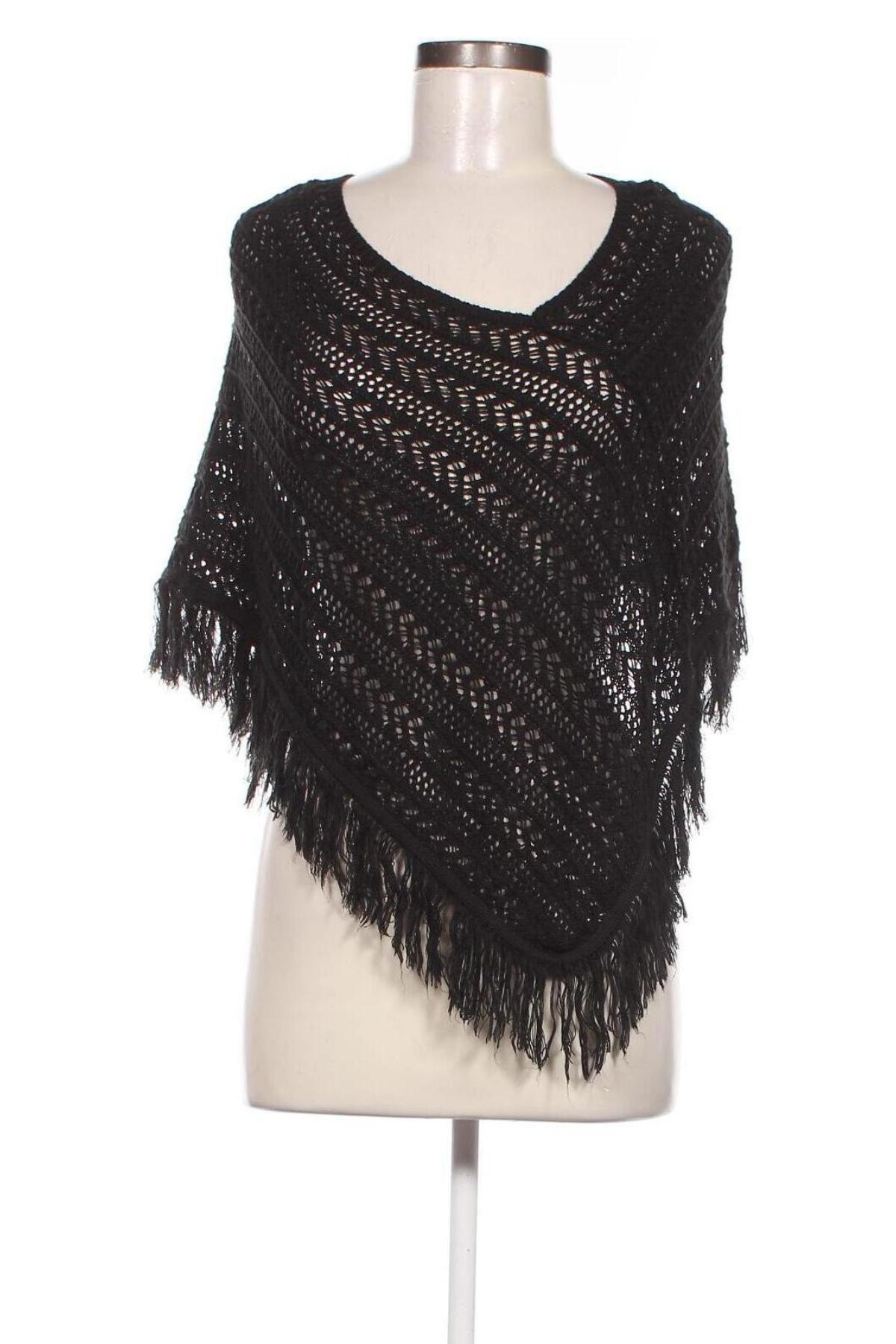 Poncho, Größe M, Farbe Schwarz, Preis € 19,48