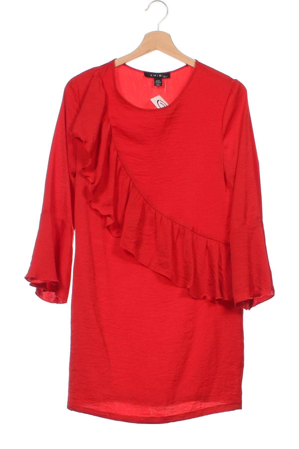 Kleid Amisu, Größe XS, Farbe Rot, Preis 6,68 €