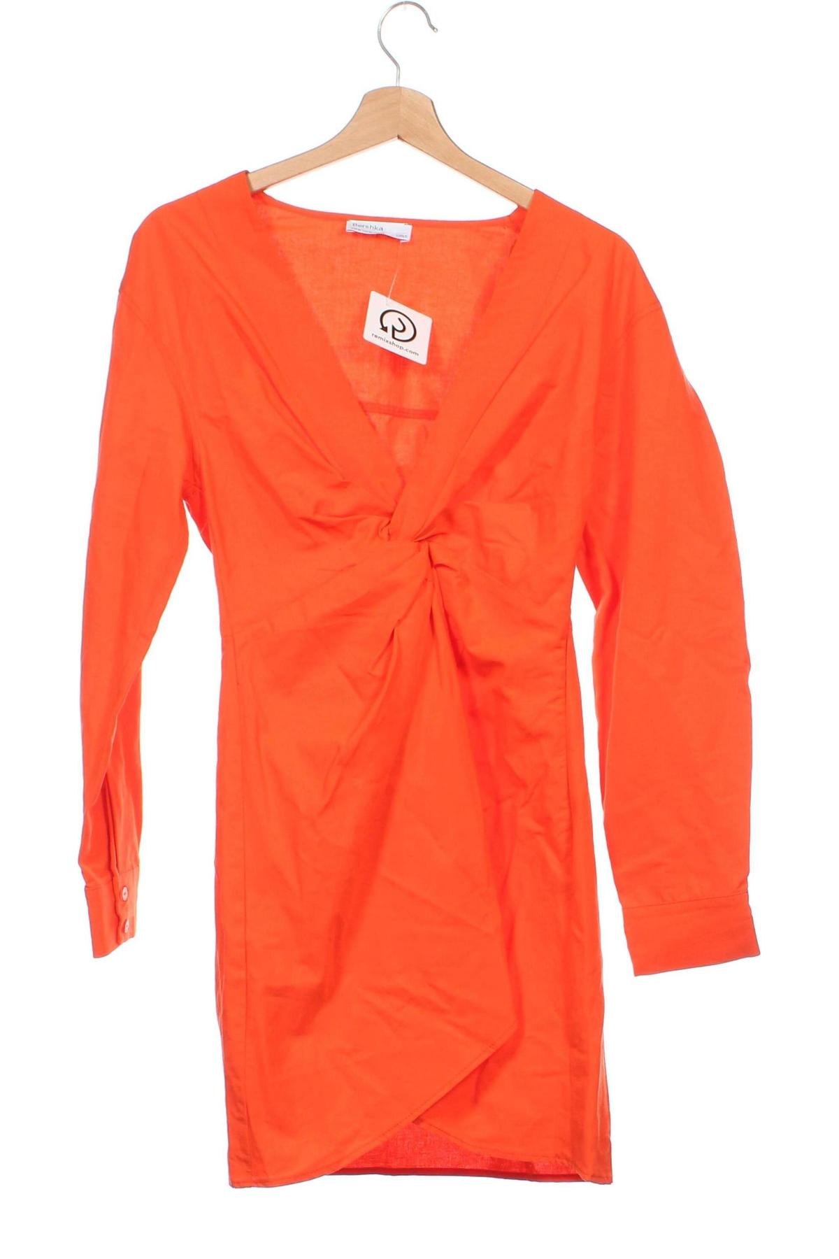 Kleid Bershka, Größe M, Farbe Orange, Preis 8,45 €