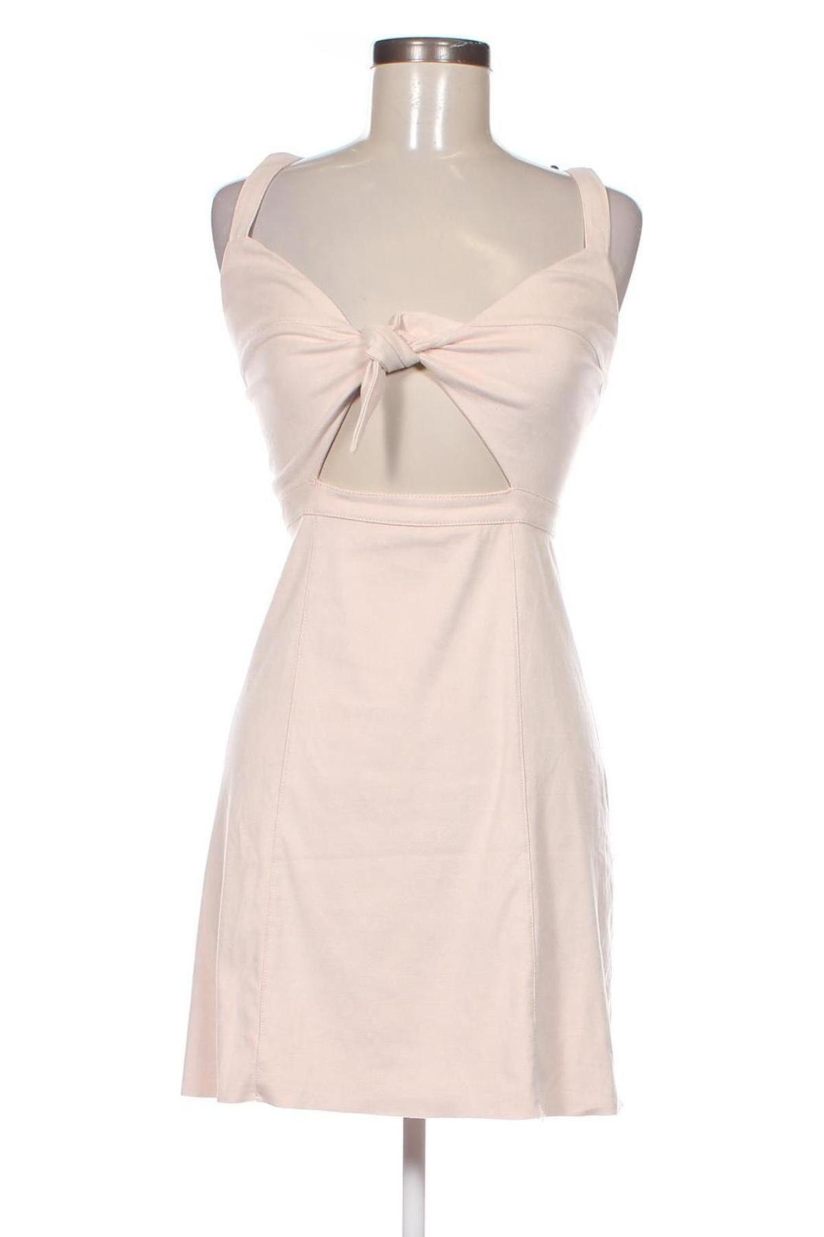 Kleid Bershka, Größe M, Farbe Beige, Preis 10,90 €