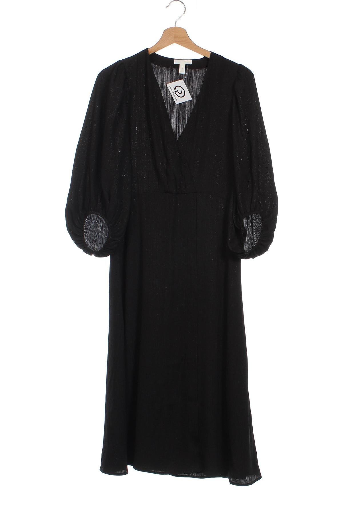 Šaty  H&M, Veľkosť XS, Farba Čierna, Cena  6,68 €