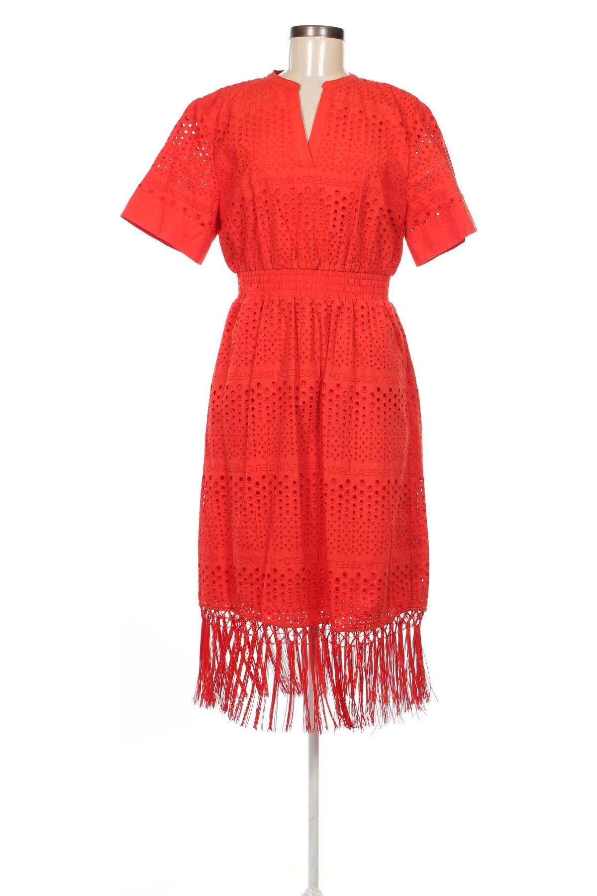 Φόρεμα Karl Lagerfeld, Μέγεθος S, Χρώμα Κόκκινο, Τιμή 155,15 €