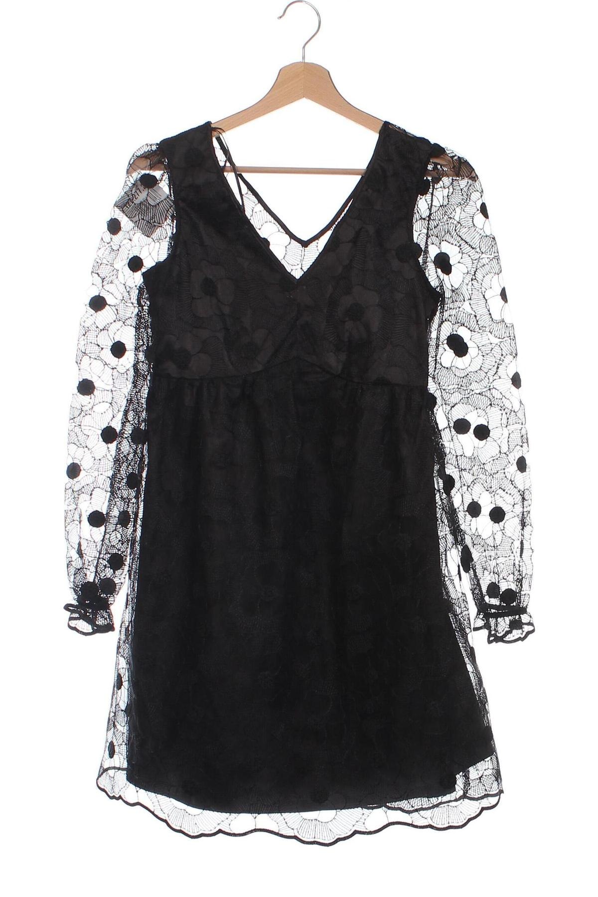 Kleid Naf Naf, Größe XS, Farbe Schwarz, Preis 10,82 €