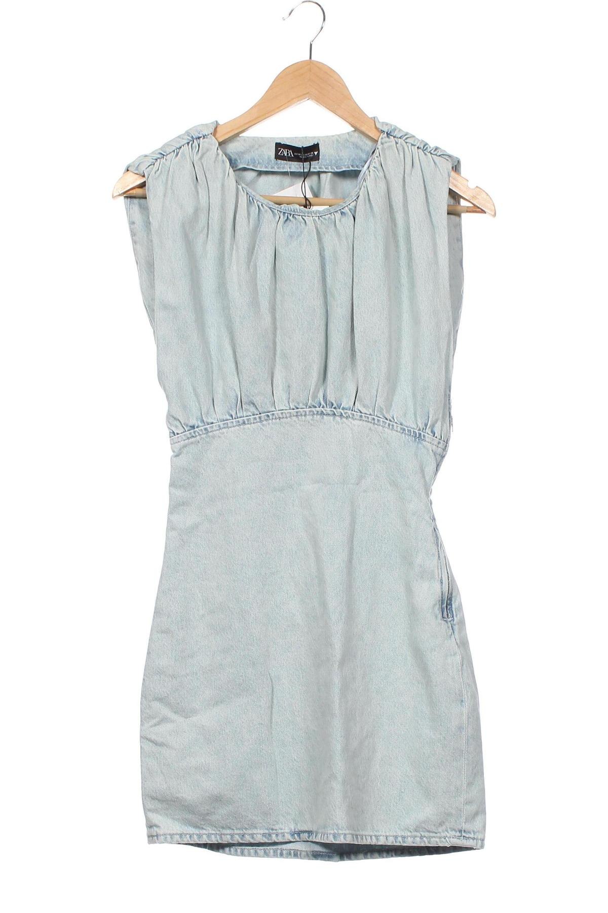 Šaty  Zara, Veľkosť XS, Farba Modrá, Cena  11,19 €