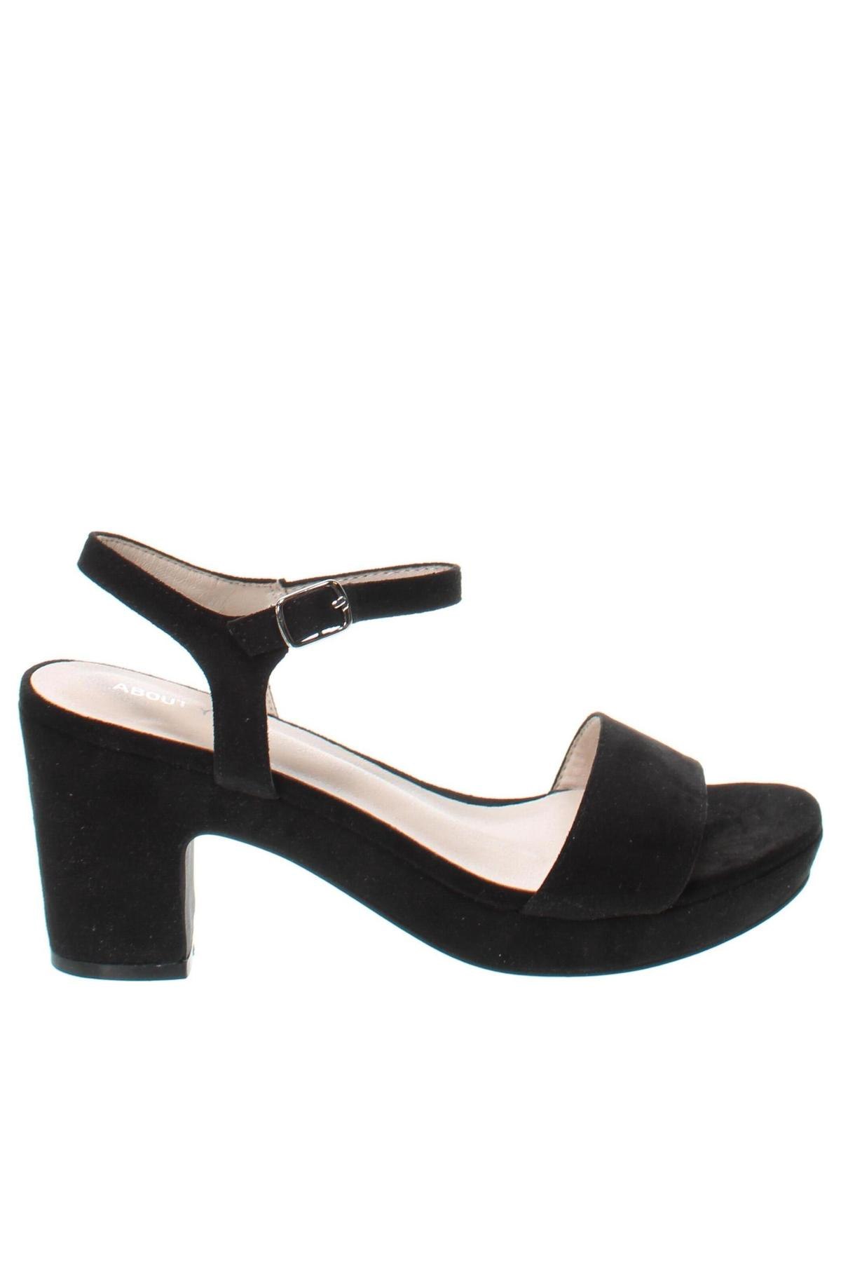 Sandale About You, Mărime 40, Culoare Negru, Preț 69,34 Lei