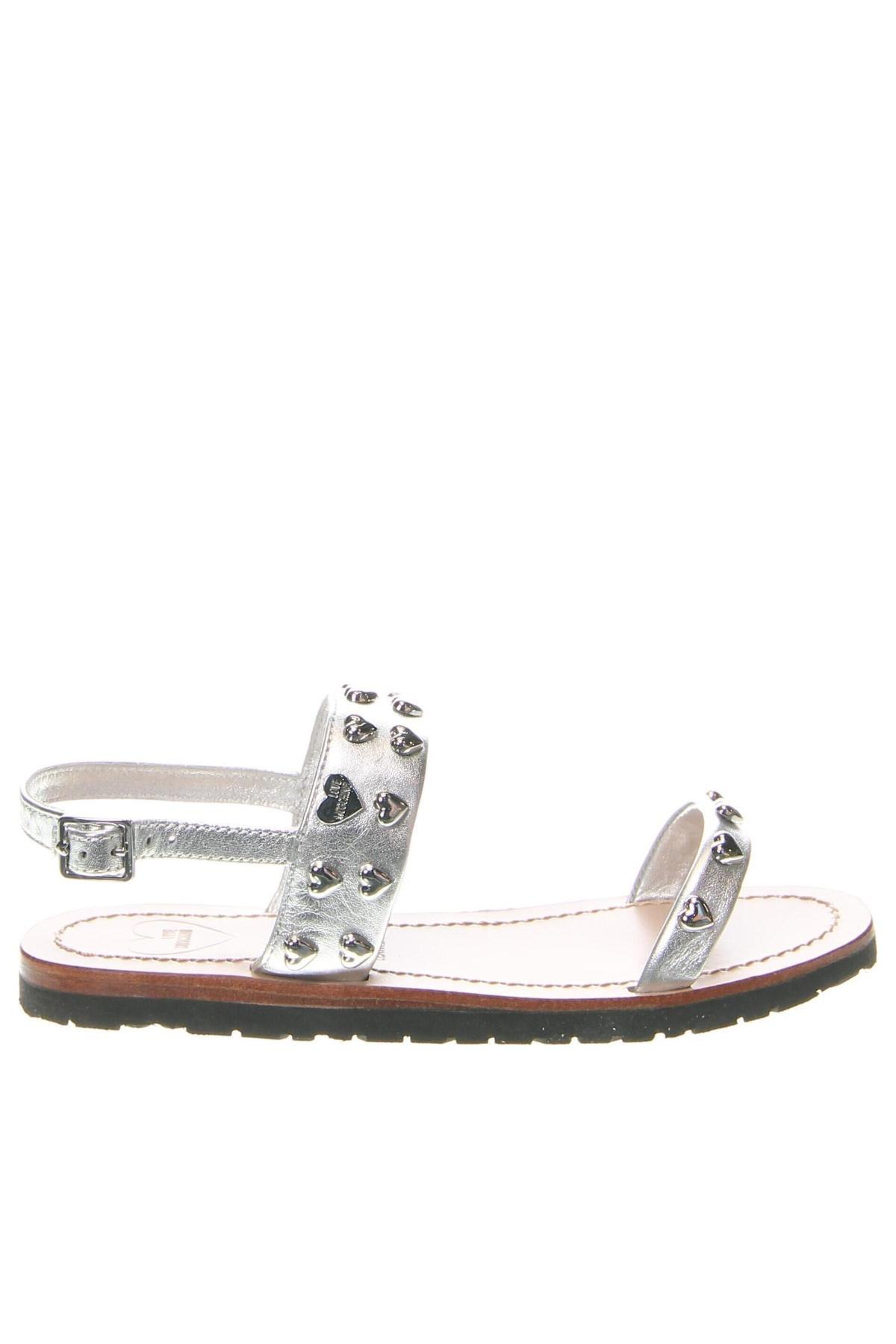 Sandalen Love Moschino, Größe 36, Farbe Silber, Preis € 194,17