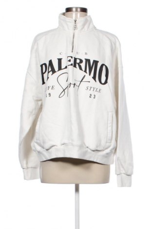 Damen Shirt Bershka, Größe L, Farbe Weiß, Preis 7,99 €