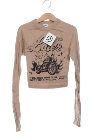 Damen Shirt Bershka, Größe XS, Farbe Beige, Preis 13,99 €
