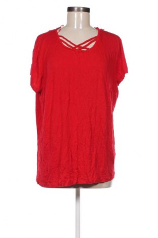 Bluzka damska Laura Torelli, Rozmiar XL, Kolor Czerwony, Cena 62,99 zł