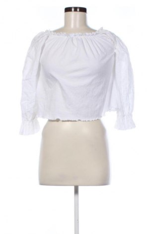 Bluzka damska Pull&Bear, Rozmiar S, Kolor Biały, Cena 24,99 zł