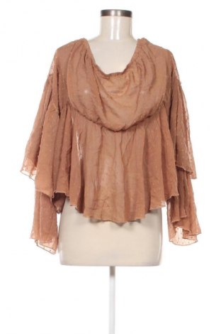 Damen Shirt SHEIN, Größe 4XL, Farbe Braun, Preis 4,99 €