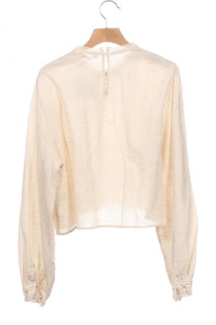 Дамска блуза Zara, Размер XS, Цвят Екрю, Цена 46,62 лв.