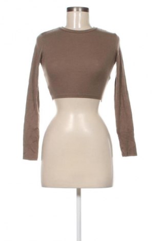 Дамска блуза Zara, Размер S, Цвят Кафяв, Цена 27,99 лв.