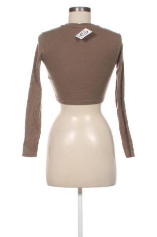 Дамска блуза Zara, Размер S, Цвят Кафяв, Цена 27,99 лв.