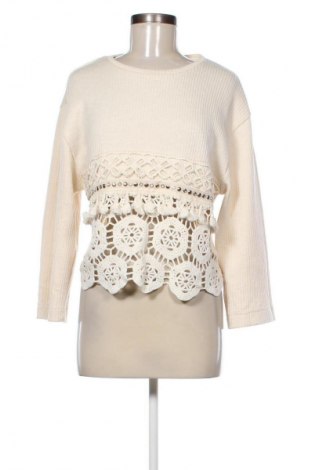 Bluzka damska Zara, Rozmiar L, Kolor ecru, Cena 57,99 zł