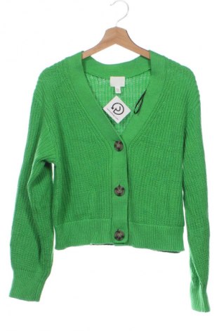 Damski kardigan H&M, Rozmiar XS, Kolor Zielony, Cena 38,99 zł