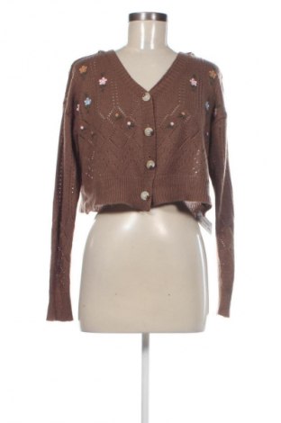 Damen Strickjacke SHEIN, Größe M, Farbe Braun, Preis 13,99 €
