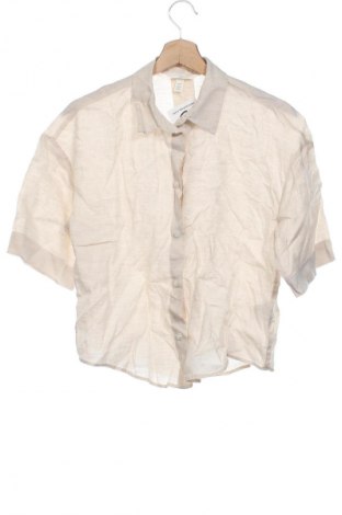 Γυναικείο πουκάμισο H&M, Μέγεθος XS, Χρώμα  Μπέζ, Τιμή 15,99 €