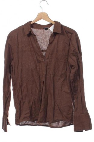 Cămașă de femei H&M Divided, Mărime XS, Culoare Maro, Preț 68,00 Lei