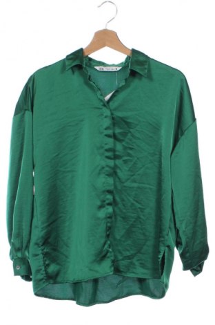 Cămașă de femei Zara, Mărime XS, Culoare Verde, Preț 91,99 Lei