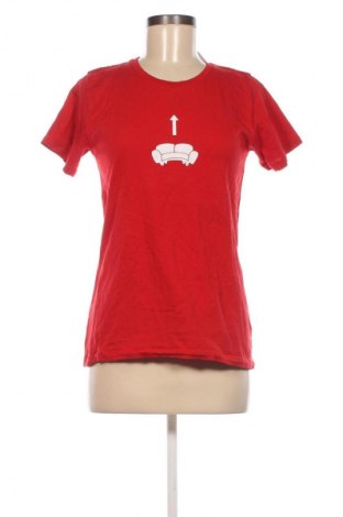 Damski T-shirt Earth Positive, Rozmiar S, Kolor Czerwony, Cena 21,99 zł