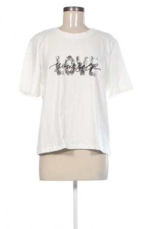 Γυναικείο t-shirt Jdy, Μέγεθος L, Χρώμα Λευκό, Τιμή 17,99 €
