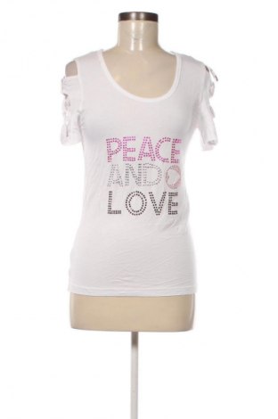 Γυναικείο t-shirt Morgan Marks, Μέγεθος M, Χρώμα Λευκό, Τιμή 11,99 €