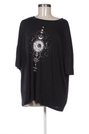 Damen T-Shirt SHEIN, Größe 4XL, Farbe Schwarz, Preis 10,99 €